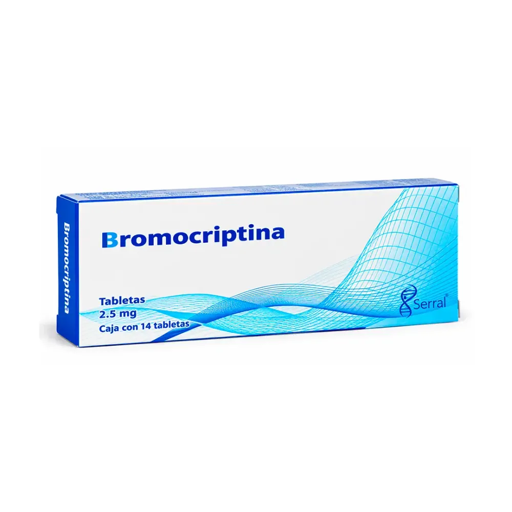 Bromocriptina 2.5 mg Serral 14 tabletas