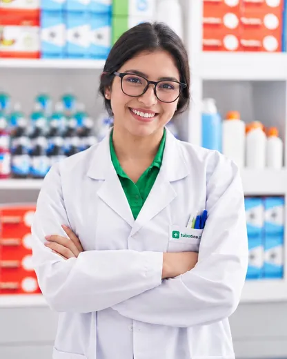 Q.F. María Fernanda Quispe Rojas, química farmacéutica responsable