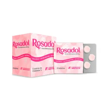 Rosadol 500 mg Biotech x 6 tabletas